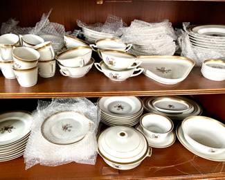 Royal Copenhagen
1930’s  botanical motif china
82 pieces