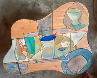 Coloratura hand painted coffee table