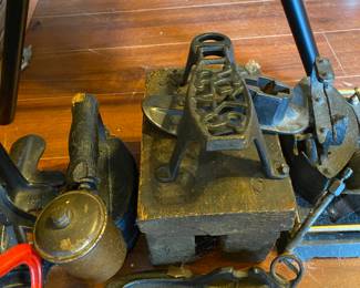 Metal items in kitchen