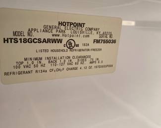 Info on refrigerator 