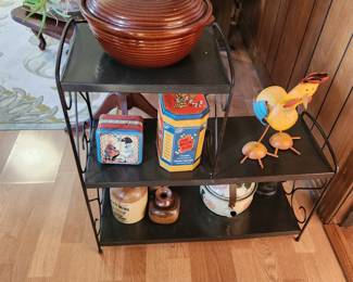 Plant stand with decor 