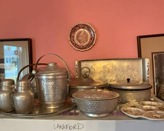 Hammered aluminum items