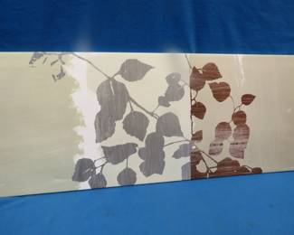 Lot 285. 55" x 22" framed wall art