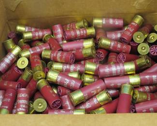 Lot 380. Original Federal box with 250 loose Premium 2 3/4" 4-shot seconds shotgun shells