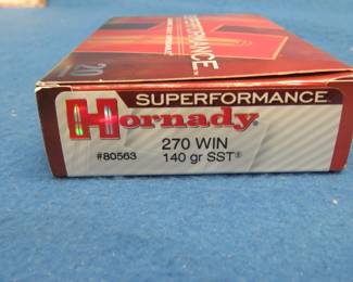 Lot 37. 20 rounds of Hornady 270 Win. 140-grain.