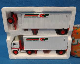 Lot 398. Consolidated Freightways die-cast truck and trailer set