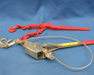 Lot 201. Come-along and chain binder