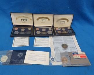 Lot 259. 1974 Eisenhower uncirculated 40% Silver Dollar and more