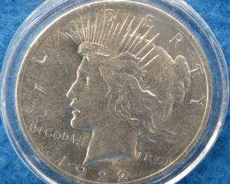 Lot 83. 1922 P Peace silver dollar