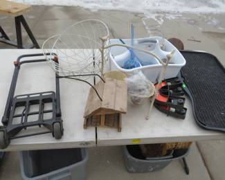 Lot 322. Box lot plus tote