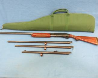 Lot 10. Remington Wingmaster 870 Magnum 12-gauge pump with 4 barrels. SN T470383M.