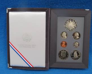 Lot 43. 1989 US Congressional 7-coin Proof Prestige set including a 26.73 90% silver dollar