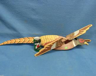 Lot 59. 34" pheasant whirligig