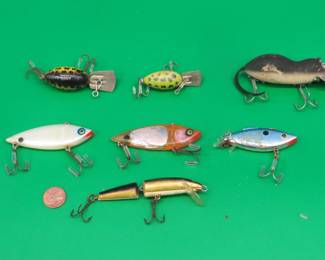 Lot 225. Bag O' Baits including two Fred Arbogast Arbo-Gastors