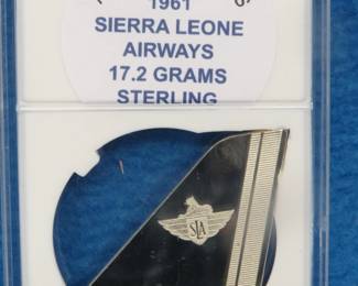 Lot 150. Sterling Airline Tail Fins. 17.2 grams for 1961 Sierra Leone Airways