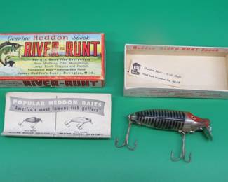 Lot 166. Heddon River Runt Spook Floater in a box with papers in excellent condition