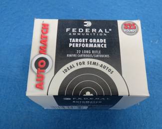 Lot 36. Federal Target Grade 22LR. Full box of 325 rounds.