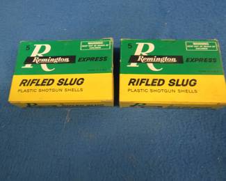 Lot 338. Remington Express 16-gauge 2 3/4" rifled slugs. Ten total rounds.