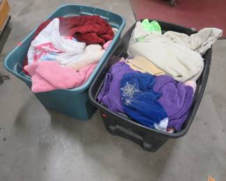 Lot 276. Two totes of rags