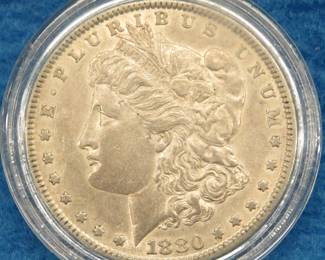 Lot 82. 1880 P Morgan silver dollar
