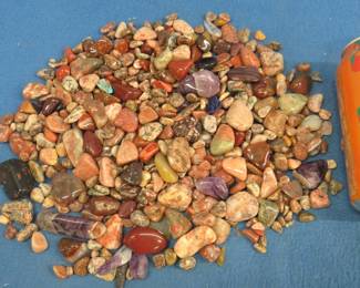 Lot 261. Polished rocks mostly on the small side