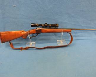 Lot 25. Ruger Model 1 single-shot rifle 300 Win Mag. SN 130-19143. Includes Leupold 2.5 x 8 scope