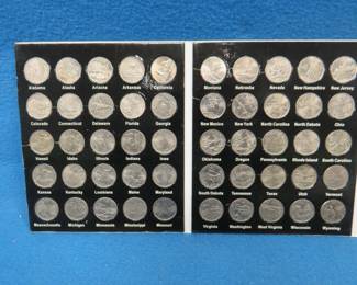 Lot 412. Complete 50 State Quarter collection