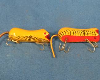 Lot 205. Two hand-made fishing lure made by Dick Christopherson from Minneapolis about 30 years ago