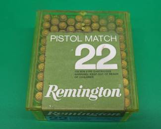 Lot 207. 100 Remington Pistol Match 22 LR rounds