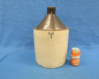 Lot 347. 3-gallon US Standard brown top cone jug