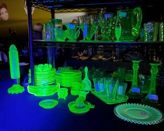 Vaseline Glass, Uranium Glass, Canary Glass, Torpedo Lamp