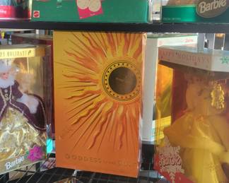 Barbie dolls
Bob Mackie 
