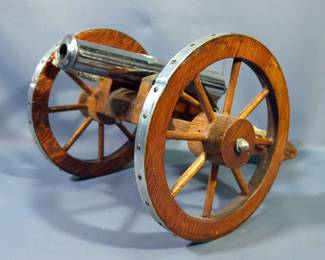 Fireable Scale Model Of Civil War Era Cannon, Approx 10" High, 22" Long, 13" Wide