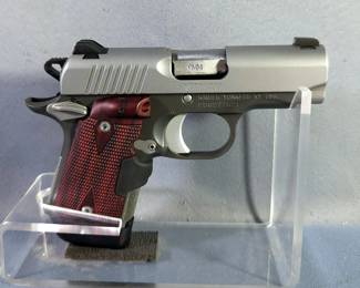 Kimber Custom Shop Micro 9 CDP 9mm Pistol SN# PB0277521, Crimson Trace Laser Grip