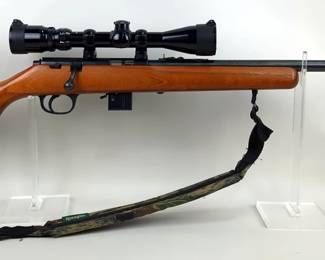 Marlin 925M .22 Win Mag Rimfire Bolt Action Rifle SN# 95670955, Bushnell 3x-9x Banner Scope, Padded Nylon Sling