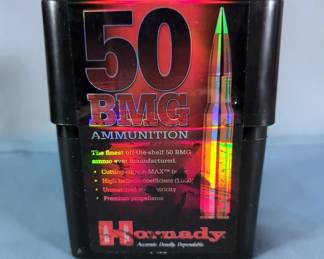 Hornady 50 BMG Cal Ammo, 10 Rds, In Sealed Box
