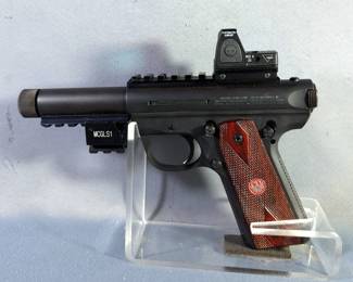 Sturm Ruger & Co 22/45 MK III .22 LR Pistol SN# 271-72189, Trijicon Sight And A Laser Model MCGLS1 