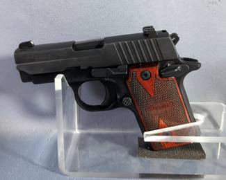 Sig Sauer P238 .380 Auto Pistol SN# 27A127086, 3 Total Mags, Leather And Plastic Holsters, Paperwork, In Hard Case 