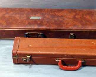 Hard Cases, Qty 2, 34" Long With Foam Inserts, And 25" Long With Fabric Lining 