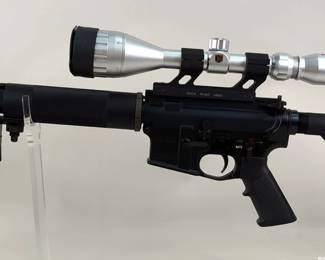 CMMG MOD4SA .223 Cal Rifle SN# SA18837, Adjustable Stock, Bipod, No Mag, Nikko Stirling Gold Crown 4-12x50 AO Scope 