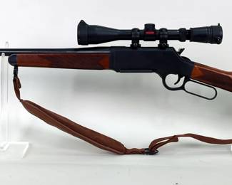 Henry Repeating Arms H014-243 .243 Win Lever Action Rifle SN# 243LR01116, Padded Sling, Redfield Revolution 3-9x40 Scope