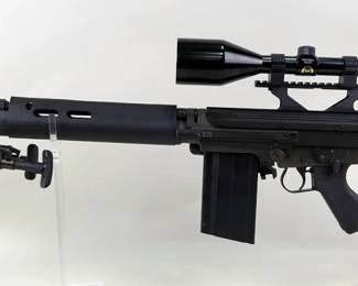 Century Arms R1A1 Sporter .308 Cal Rifle SN# AD6319972, Bipod, Peep Sights, Bushnell Banner 3-9x Scope 