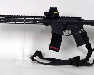 Anderson Manufacturing AM-15 .223 Rem Rifle SN# 18171497, Red/Green Sight, Adjustable Stock, Nylon Sling