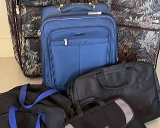 Pierre Cardin Luggage Set With Extras, Samsonite Blue carry on with wheels