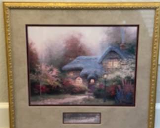 Thomas Kinkaide Framed Art Print “Heather’s Hutch”
Certificate of authenticity included 