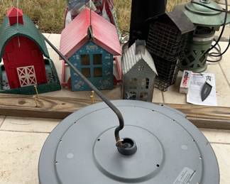 Bird Feeders With Extras: 
Squirrel guard
Bug zapper