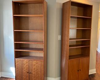 modern teakwood book shelves