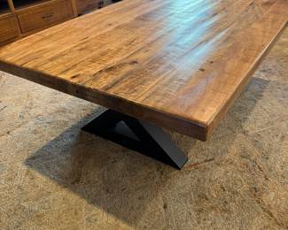 rustic slab style coffee/cocktail table