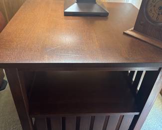 Stickley Book end table 27D x 29"H                              Mission Collection - Oak #32 Onondaga