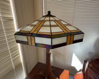 Stickley Table Lamp with cross base 29"H                          Mission  Collection - oak " 54 Aurora